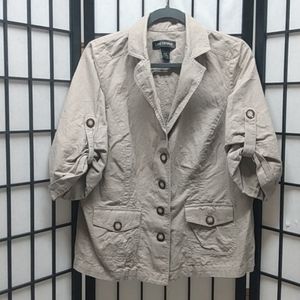 Lane Bryant women's tan blazer/Jacket size 14/16